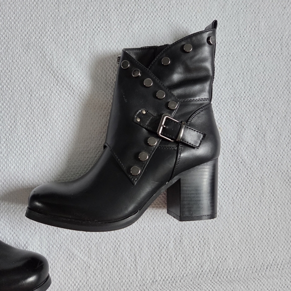 Prima Donna Black Studded Heeled Boots - Picture 2 of 5